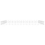 Huisdierenkooi met deur 60 panelen 35x35 cm staal zwart – Image 4