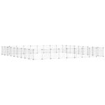 Huisdierenkooi met deur 36 panelen 35x35 cm staal zwart - Afbeelding 2