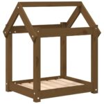 Hondenmand 61x50x70 cm massief grenenhout honingbruin – Image 2