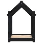 Hondenmand 61x50x70 cm massief grenenhout zwart – Image 6