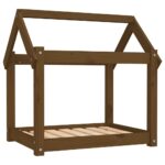 Hondenmand 71x55x70 cm massief grenenhout honingbruin - Image 2