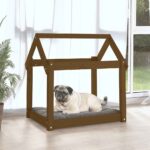 Hondenmand 71x55x70 cm massief grenenhout honingbruin - Image 3