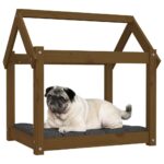 Hondenmand 71x55x70 cm massief grenenhout honingbruin - Image 4
