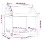 Hondenmand 71x55x70 cm massief grenenhout honingbruin - Image 8