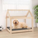 Hondenmand 81x60x70 cm massief grenenhout