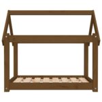 Hondenmand 81x60x70 cm massief grenenhout honingbruin - Afbeelding 5