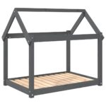 Hondenbed 101x70x90 cm massief grenenhout grijs – Image 2
