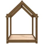 Hondenmand 101x70x90 cm massief grenenhout honingbruin - Image 6