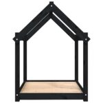Hondenmand 101x70x90 cm massief grenenhout zwart - Image 6