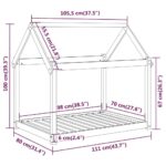 Hondenmand 111x80x100 cm massief grenenhout honingbruin - Afbeelding 8