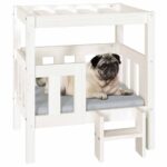Hondenmand 65,5x50,5x70 cm massief grenenhout wit – Image 4