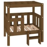 Hondenmand 65,5x50,5x70 cm massief grenenhout honingbruin - Afbeelding 2