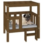 Hondenmand 65,5x50,5x70 cm massief grenenhout honingbruin - Afbeelding 4
