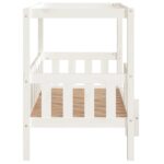 Hondenmand 95,5x73,5x90 cm massief grenenhout wit - Afbeelding 6