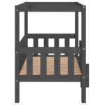 Hondenmand 95,5x73,5x90 cm massief grenenhout grijs – Image 6