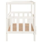 Hondenmand 105,5x83,5x100 cm massief grenenhout wit – Image 6