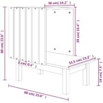 Kattenhuis 60x36x60 cm massief grenenhout – Image 8