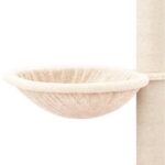Kattenmeubel met sisal krabpalen 94,5 cm crèmekleurig – Image 6
