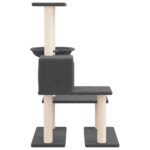 Kattenmeubel met sisal krabpalen 94,5 cm donkergrijs - Image 4
