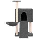 Kattenmeubel met sisal krabpalen 96 cm donkergrijs - Afbeelding 3
