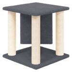 Kattenmeubel met sisal krabpalen 37 cm donkergrijs – Image 5