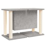 Kattenmeubel met sisal krabpalen 50 cm lichtgrijs - Image 5