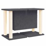 Kattenmeubel met sisal krabpalen 50 cm donkergrijs - Image 5