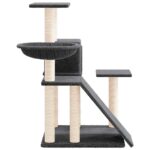 Kattenmeubel met sisal krabpalen 82 cm donkergrijs - Afbeelding 4