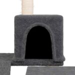 Kattenmeubel met sisal krabpalen 82 cm donkergrijs - Afbeelding 6