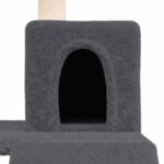 Kattenmeubel met sisal krabpalen 82 cm donkergrijs - Afbeelding 6