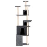 Kattenmeubel met sisal krabpalen 175 cm donkergrijs - Afbeelding 3