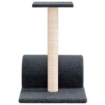 Kattenmeubel met tunnel 60x34,5x50 cm donkergrijs – Image 4