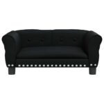Hondenmand 70x45x30 cm kunstleer zwart - Afbeelding 3