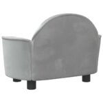 Hondenmand 66x40x45 cm fluweel lichtgrijs – Image 5