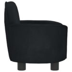 Hondenmand 66x40x45 cm fluweel zwart – Image 4