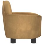 Hondenmand 66x40x45 cm fluweel bruin – Image 4