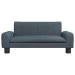 Hondenmand 70x45x30 cm stof donkergrijs - Afbeelding 3