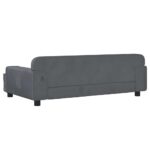 Hondenmand 90x53x30 cm fluweel donkergrijs - Afbeelding 5