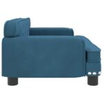 Hondenmand 70x45x30 cm fluweel blauw - Afbeelding 4