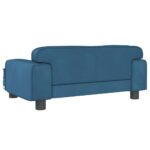 Hondenmand 70x45x30 cm fluweel blauw - Afbeelding 5