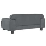 Hondenmand 70x45x30 cm fluweel donkergrijs - Afbeelding 5