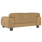 Hondenmand 70x45x30 cm fluweel bruin – Image 5