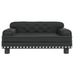 Hondenmand 70x45x30 cm kunstleer zwart - Afbeelding 3