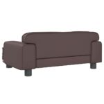 Hondenmand 70x45x30 cm kunstleer bruin – Image 5