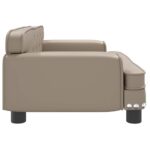 Hondenmand 70x45x30 cm kunstleer cappuccinokleurig – Image 4