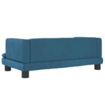 Hondenmand 80x45x30 cm fluweel blauw – Image 5