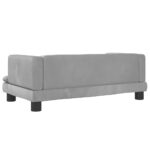 Hondenmand 80x45x30 cm fluweel lichtgrijs – Image 5