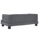 Hondenmand 80x45x30 cm fluweel donkergrijs - Afbeelding 5
