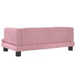 Hondenmand 80x45x30 cm fluweel roze – Image 5