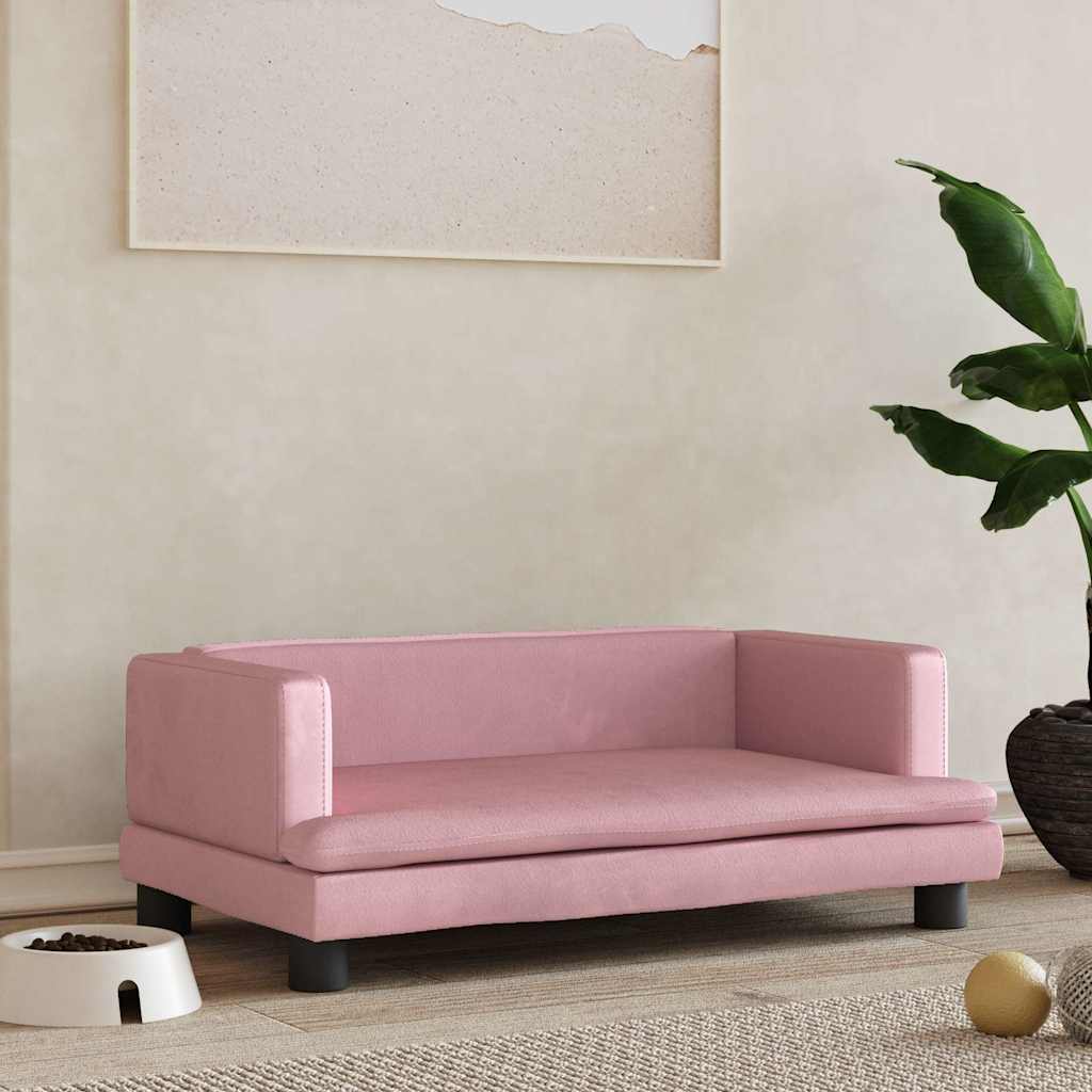8720287218807_m_en_hd_1.jpg Hondenmand 80x45x30 cm fluweel roze – Image 1